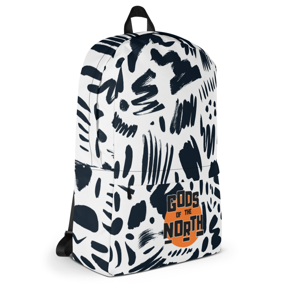 Gods of the North Black and White Backpack