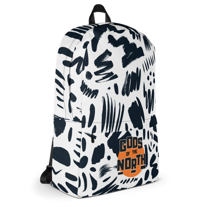 Gods of the North Black and White Backpack